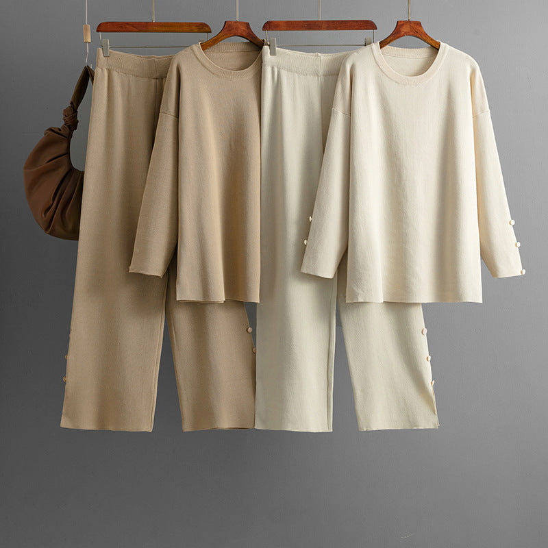 Ensemble Chic en Coton Maille Ajustée