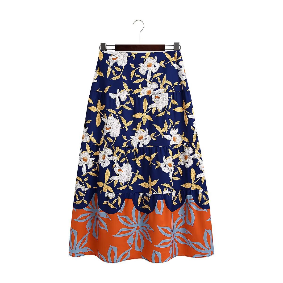Ensemble Femme Imprimé Rétro – Haut à Manches Longues & Pantalon