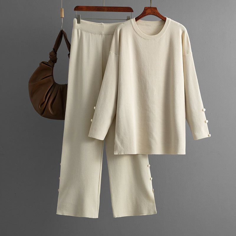 Ensemble Chic en Coton Maille Ajustée