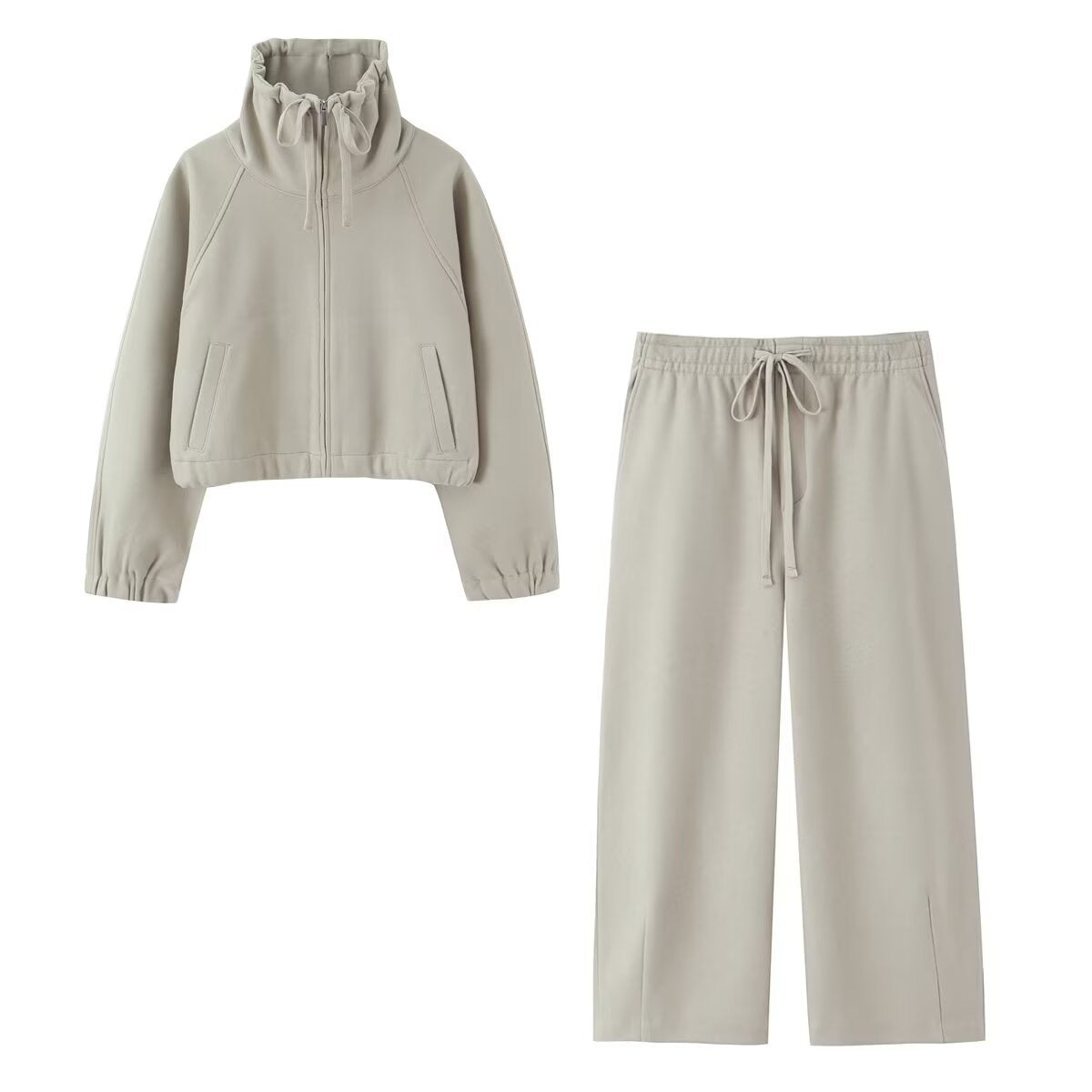 Ensemble Femme Snowflake Gris – Sweat Doux & Pantalon Confort