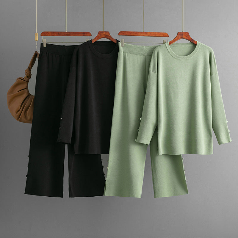 Ensemble Chic en Coton Maille Ajustée