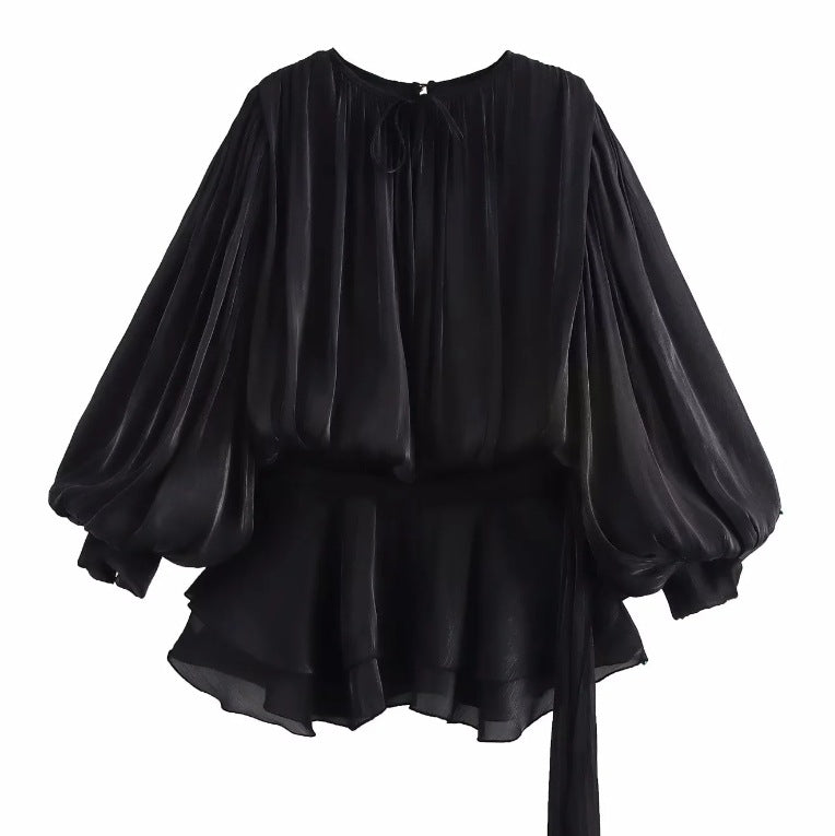 Sexy Style - Ensemble short taille haute et top asymétrique – Élégance Silhouette