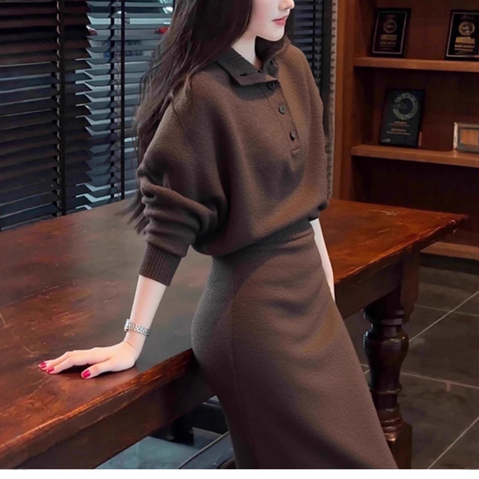 Ensemble Femme Élégant & Raffiné – Tenue Deux Pièces Chic et Décontractée