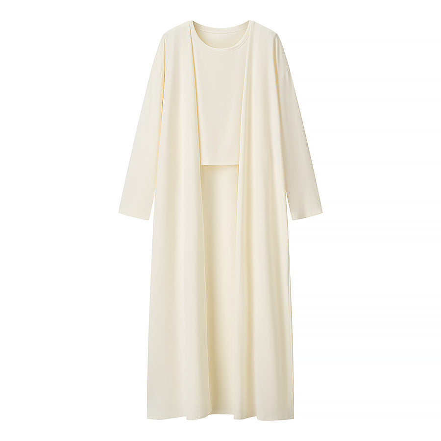 Ensemble femme – Haut à volants & pantalon fluide